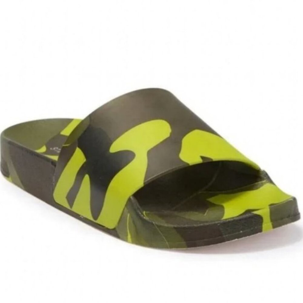 NEW Steve Madden Camo Print Slides Green Sandals Sofi Sz 10 Nordstrom Camouflage